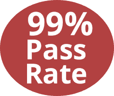 We have a 99 percent pass rate