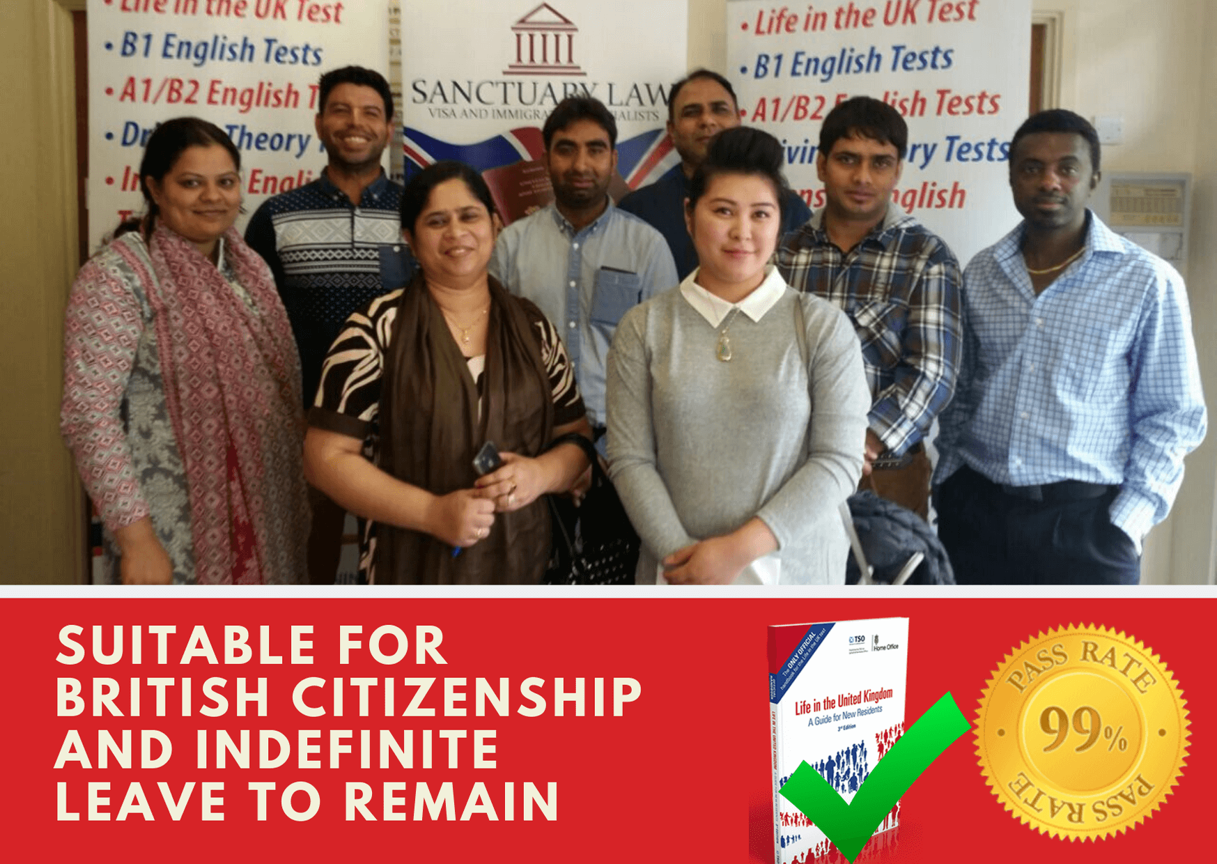 Who is life in the uk test training for